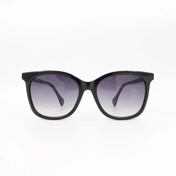 Gucci GG1071 Cat Eye Sunglasses Black Gray OS - Picture 1 of 15